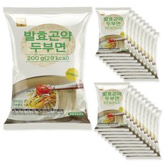 100g당 14.5kcal 빼빼곤약 발효곤약두부면 200g x 20팩, 20개