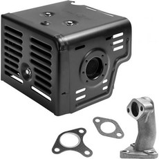 머플러 배기 키트 어셈블리 헤드 실드 매니폴드와 개스킷 2개 포함 혼다 GX340 GX390 GX420 11HP 13HP 16HP 하버 화물 420 엔진 워터 펌프 스노우, 400cc muffler / Honda GX340 GX, 1개