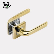 철물판다 도무스 방문손잡이 513PVD 문손잡이 문고리 방문레버, 1개