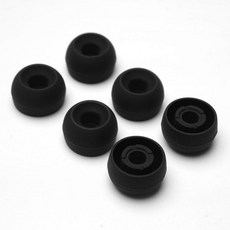 4-6mm 노즐용 디비너스 벨벳 와이드 보어 실리콘 이어팁 향상된 음질과 편안함을 갖춘 교체 가능한 IEM 이어버드 팁풀 사이즈5쌍, ML(3 Pairs)