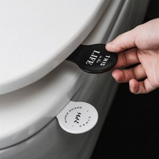 모던 위생변기손 화장실 원형 손잡이 변기손잡이 변기뚜껑손잡이 변기커버손잡이 위생 뚜껑 변기커버, 화이트, 상세페이지 참조