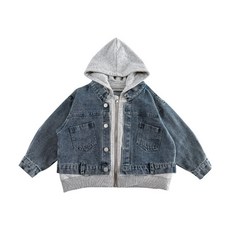 童裝男童牛仔外套 兒童春秋款新款男孩休閒百搭時尚假兩件上衣