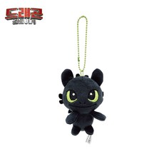 투슬리스 미니 키체인 8cm 스마일 졸린눈 큐트 하트 별 달 드래곤 길들이기 캐릭터 인형 가방고리 키링, 1개, 투슬리스큐트키체인