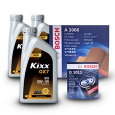 토스카 (V250) 2.0 가솔린 엔진오일세트 킥스 GX7 5W30 (구) G1, 킥스 GX7 5W30 엔진오일세트, 기본세트▶엔진오일세트만 구매하기