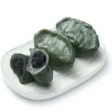 산지직송 햇살빚은 영광 생 모시떡 홈쇼핑떡 다이어트떡 햇살 생 흑임자 검정깨 송편, 350g, 3개