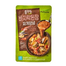 풀무원 바지락 된장찌개 양념, 4개, 130g
