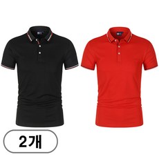 차쿠 1+1 남성 여름 중년 카라넥 반팔티 캐주얼 아빠 반팔 티셔츠 빅사이즈