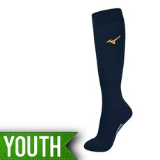 미즈노 유소년 야구양말 (21~24cm) 12YX1U2114 남색, 네이비, 1개