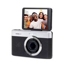 柯達 KODAK PIXPRO C1 數位相機 反轉螢幕 1080p全高清視頻 26mm廣角鏡, 黑色