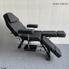 왁싱베드 리프팅 핸드레스트 문신 시술대 각도조절 가정용 침대 마사지 침대, 업그레이드된 단일 싱크대 블랙