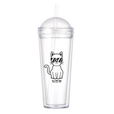 잇츠캣 아이스 텀블러 보틀 빨대컵 콜드컵 빨대텀블러 용량선택, 500ml, (슬림)돔