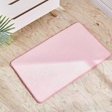 폭신보송 물기쏙 빠른건조 욕실 주방 현관 필수템 메모리폼 발매트, 1개, 핑크