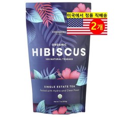 Cederberg Tea Co 오가닉 히비스커스 허브 티 무카페인 100개입 200g 1개, 2개