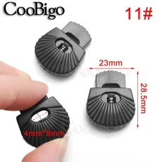 20pcs 코드 잠금 스토퍼 클립 스프링 토글 로프 클램프 걸쇠 DIY Paracord Drawstring 가방 스포츠웨어 신, 11 11