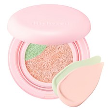 lilybyred 雙重提亮氣墊粉餅 12g, Peach Green, 1個