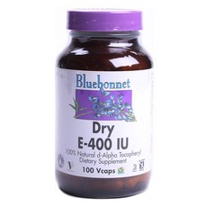 Bluebonnet 維他命E素食膠囊 400IU, 1個, 100 件
