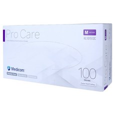 메디컴 프로케어 진료용 라텍스 장갑 100p, 아이보리, 중(M), 1개