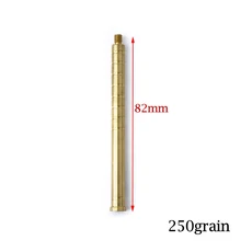 알루미늄 구리 화살표 삽입 아웃 인서트 무게 핀 녹 크기 S/L 양궁 DIY 액세서리 ID 3.2 8.0mm 12 개, 10 weight insert 250gn