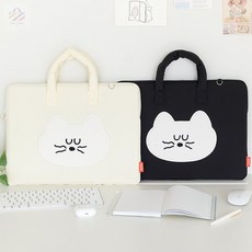 초아디자인 노트북 파우치 15형 15인치노트북파우치, 블랙