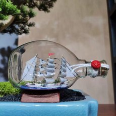 액세서리 장식 데코 보트 선박 유리 인테리어 나무 장식품 홈 호거 빈티지 룸, AP. 다크카키