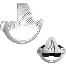 메타 퀘스트 3용 헤드밴드 스트랩 TPU 고무 회사 홀드로 머리 부담을 덜어주는 내구성 있는 호환 액세서리(라이트 그레이)를 위한 SHEAWA, gray (light gray)