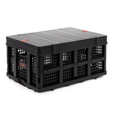 로티홈시스 리빙 박스 정리함 펜트리 수납함 폴딩 정리함 보관함, 1개, 블랙