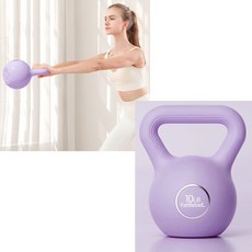 프리웨이트 코어 근력 운동 여자 여성 다이어트 스쿼트 윈드밀 케틀벨 4.5kg 보라