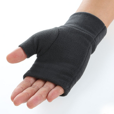 50mm 두꺼운 겨울 방한 따뜻한 핑거리스 엄지손가락 반장갑 2colors