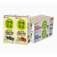 연세두유 뼈를 생각한 고칼슘두유 진득찰 (검은콩24+호두아몬드24), 180ml, 48세트