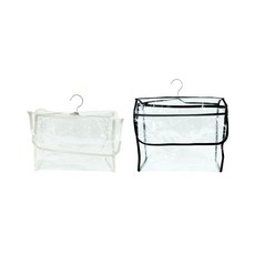 진공 압축팩 투명 대형 소 화이트 휴대용 정리함, 대 블랙