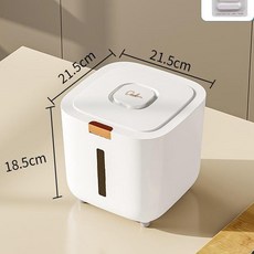 寵物儲糧桶 狗糧貓糧收納桶 密封防潮按壓帶蓋大容量, 1個, 【優選健康PP材質/一鍵彈蓋/防蟲防潮】,【貓狗糧】約裝5-6斤+糧杯【硅膠密封】