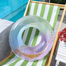 有感選物 台灣現貨 網美造型泳圈 拍照泳圈 人魚泳圈 亮片泳圈, 圓形亮片幻彩#70, 1個
