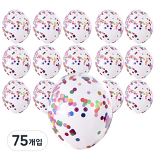 윰스 샤인스팽글 파티풍선, 레인보우, 75개