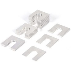 아테실로 36개 플라스틱 차량 키트 트럭 자동 시공 포스트 설치용 타일 레벨링 크레인, 3Size | 18pcs, Metal Shims Set