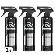 로드위너 차량용 유리창 발수코팅제, 500ml, 3개
