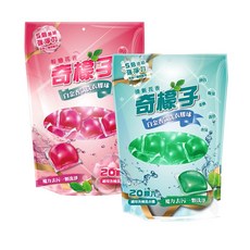 奇檬子 白金香氛洗衣膠球－20顆, 1個, 清新花香