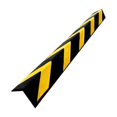 주차장 코너보호대 고무 직각 원각 기둥 모서리 가드, 1개, 블랙