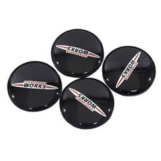 [주주파츠몰] 미니쿠퍼 54mm 휠캡 클립형 스티커형 세트 상품 차 몰딩 교체용 호환 용품, B.(클립형) JCW