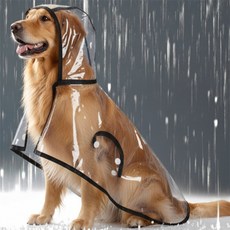 달클래식 강아지 레인코트 중대형견 우비, L