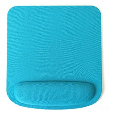 컴퓨터 mackbook 용 손목 받침대가있는 인체 공학적 게임용 마우스 패드 손 받침대 패드가있는 노트북 키보드 매트, Light Blue-Large