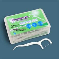 Macromolecule Care Floss 牙線棒 高韌性 圓滑線材 不易斷, 1個, 1個裝