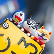 번호판 장식 스티커 오토바이 자동차 모서리 인형 소형 액세서리, 1개, 상세페이지 참고