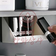 혜명잡화상사 부착식 사다리꼴 수납함, 화이트