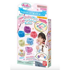 BANDAI DIY系列 AMERAMERU 簡易玩具編織機 髮圈套組 絨毛套裝, 1個