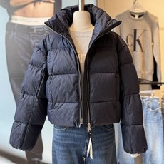 캘빈클라인 진 여성 올로버 모노그램 퍼프 점퍼 47D599G-1YO BKR347 FOX549