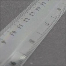 밀셀코 20cm 투명 플라스틱 자 학용품자