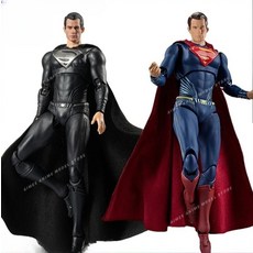 폰드조이 DC 블랙 슈퍼맨 액션 피규어 1/9 스케일 저스티스 리그 가동 모델, DC1002A