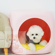 미니초코 강아지하우스중형 홈펫 하우스 핑크