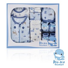 酷咕鴨 北歐迷境森林豪華懶人包巾禮盒16件組，親膚透氣，新手爸媽輕鬆上手，送禮自用首選