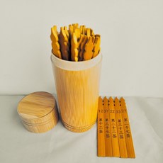 巨匠工廠葫蘆頭49簽六合竹簽數字號牌易經國學祈福抽簽簽觀音靈簽定制, 1個, 筒15高帶蓋配49支1-49簽